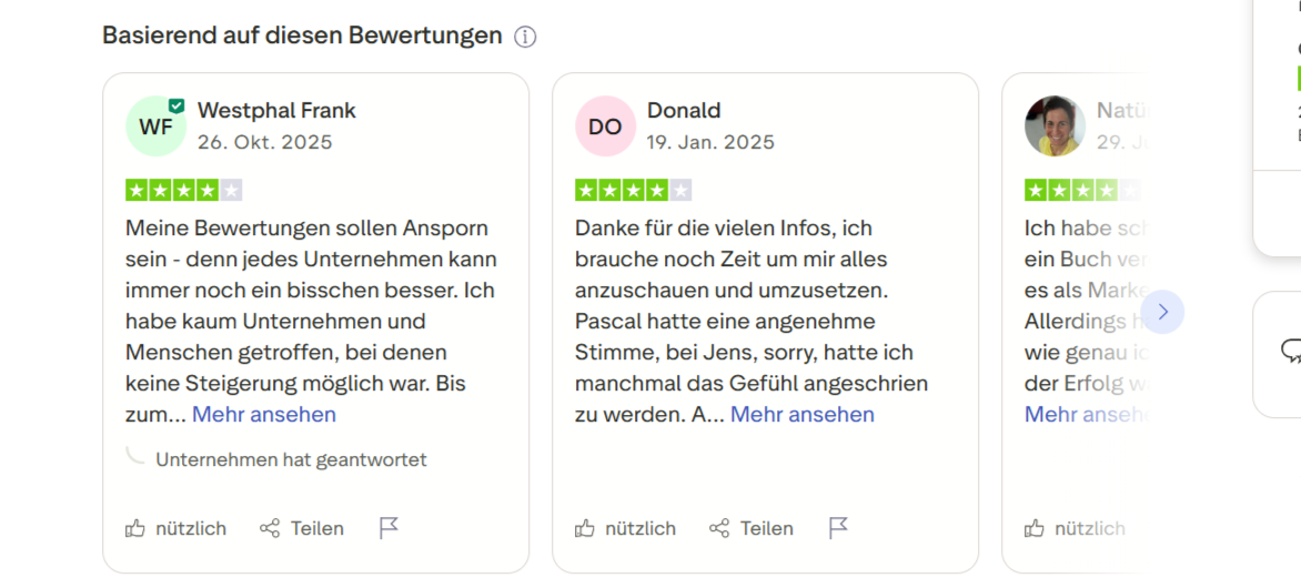 Sales Angels Trustpilot Bewertungen - Analyse von 207 Kundenbewertungen